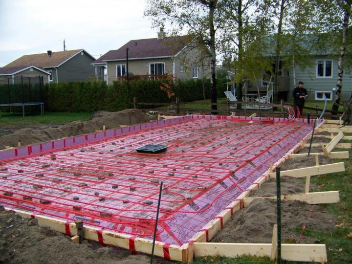 Pose de planchers chauffants Victoriaville