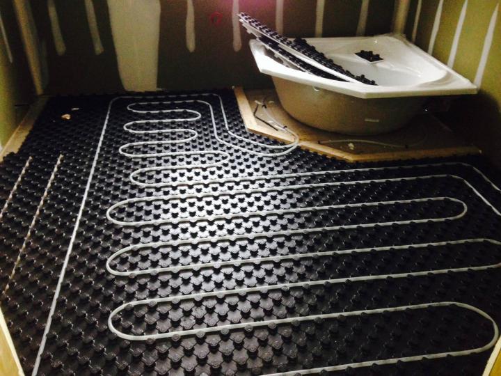 Pose de planchers chauffants Victoriaville